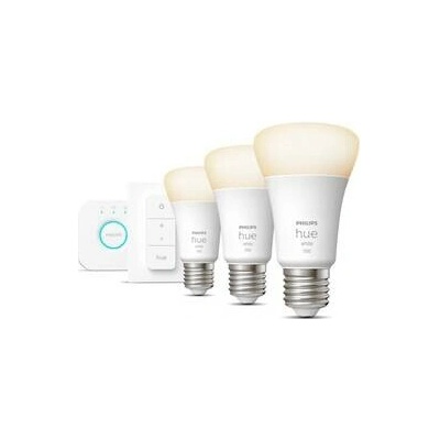 Philips Základná sada Philips Hue WHITE 3xE27/9,5W 2700K + zariadenie k prepojeniu P4629