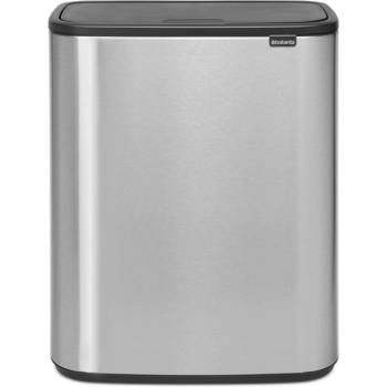 Brabantia Кош за смет Brabantia Bo Touch 60L, Matt Steel Fingerprint Proof (1001277)