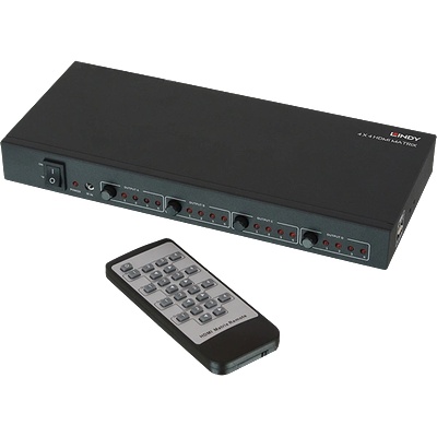 Lindy Матричен превключвател HDMI, 4x4 порта 38152 (38152)