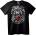 NOONEBRAND Тениска Череп сърце - 2XL, Black