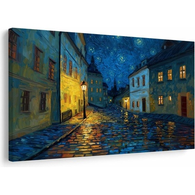 Obraz kouzelná noční ulice - 120x80