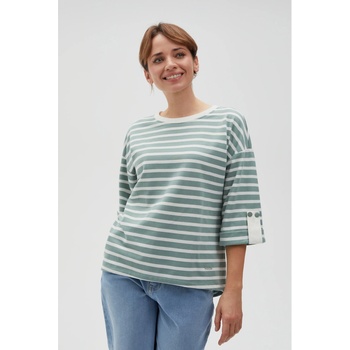 Moodo Бяло и зелено дамско раирано потниче Moodo Moodo | Zelen | ЖЕНИ | S