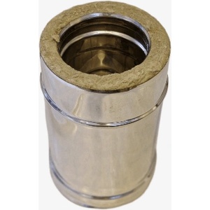ArtKamin Прав димоотвод инокс 0.25м. c изолация - Ф250-300 (PEI025SI)