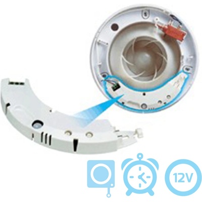 Airflow Developments Контролен модул с издърпващ се ключ и таймер PCTS за вентилатори iCON 12V (5364)