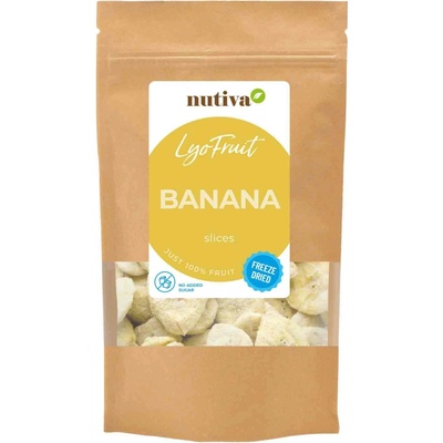 NUTIVA Lyofilizované banány plátky 100 g