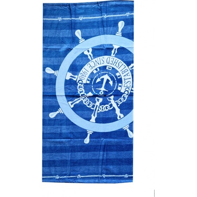 Tesco 05 bavlněná osuška 150 x 75 cm modrá