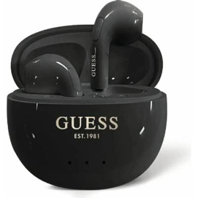 CG Mobile Guess Glossy Effect Egg Shape Printed Classic Logo black