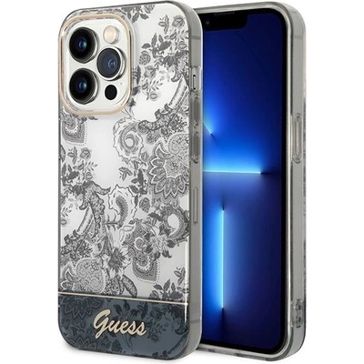 GUESS Кейс Guess GUHCP14XHGPLHG за iPhone 14 Pro Max 6.7", сив / сив, твърд, Porcelain Collection (GUE002213-0)