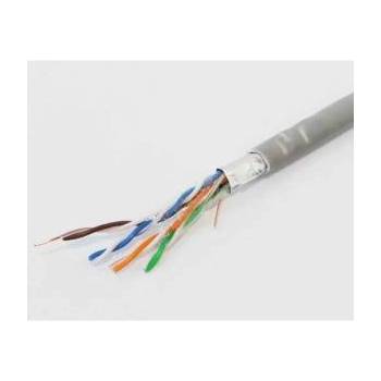 Меден FTP cat. 5e 24AWG CU, мрежов LAN кабел 4x2x0.5мм2 с UV защита, цена 1-Метър, СИВ, 24AWGCu