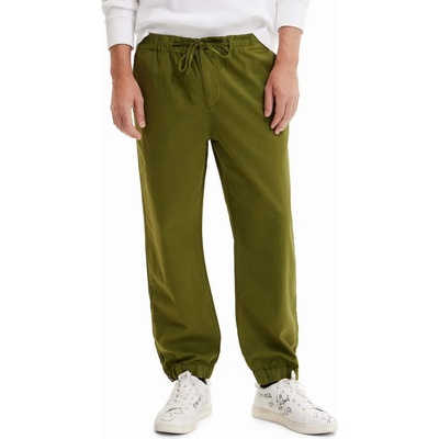 Desigual Памучен панталон Desigual в зелено (23SMPW05)