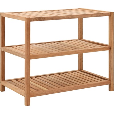 Vidaxl Koupelnový regál masivní ořechové dřevo 64 x 40 x 55 cm
