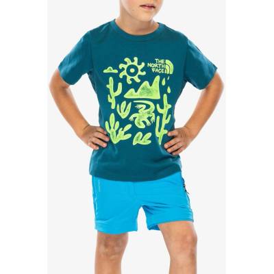 The North Face S/S Outdoor Graphic Tee blue moss/green