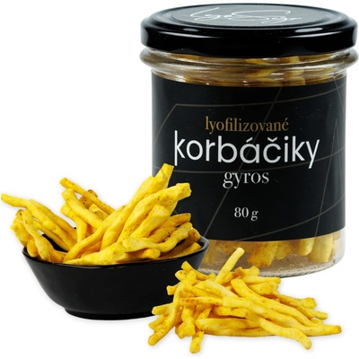 Lyopotraviny Lyofilizované korbáčiky gyros ve skle 80 g