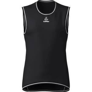 Löffler Мъжко синтетично термобельо Löffler Windproof Singlet Transtex Light 100 Synthetic base layer - Black / White - размер 46 (EU) (014-2639-0111)