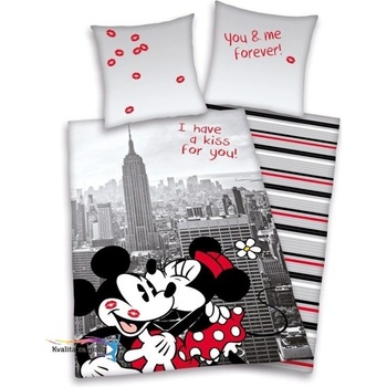 Herding Obliečky Mickey a Minnie New York bavlna 140x200 70x90