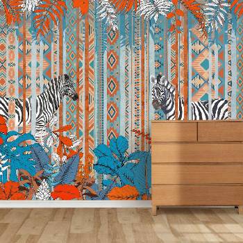 Image 1 of Decono Фототапет Пъстроцветни Зебри