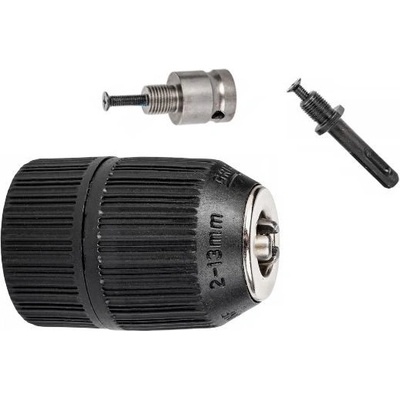 Rychloupínací hlavice na vrtačku 1/2" s adaptérem SDS Plus 2 - 13 mm a klíčem, Kraft&Dele KD10052