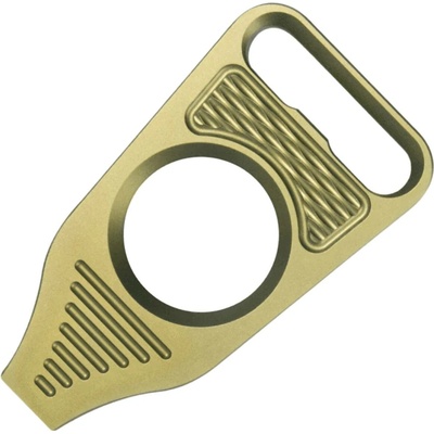 Geo Knife Vector Titanium Material, Anodized Yellow Finish Pry-bar GEO2512E