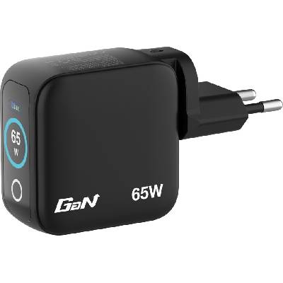 Verbatim Зарядно устройство Verbatim Mini GaN Charger 65W with Display (30238)