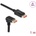 Delock DisplayPort кабел с прав конектор - конектор 90, извит надолу 8K 60 Hz 1 м