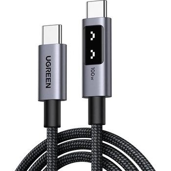 UGREEN USB-C към USB-C кабел за устройства с USB-C порт (200 см) - Ugreen UNO USB-C to USB-C PD Fast Charging Cable 100W (черен) (L509-35512)