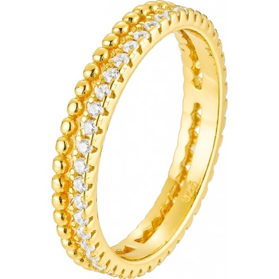 Olivie Stříbrný dvojitý prstýnek GOLD 8848