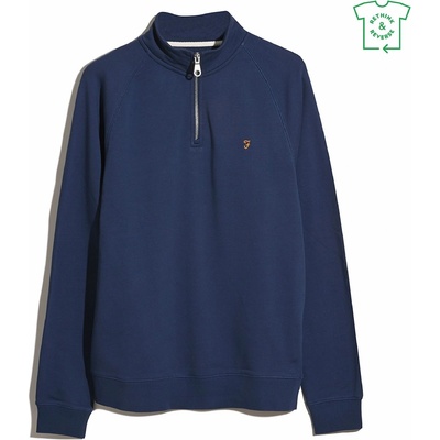 Farah Пуловер Farah Jim Zip Jumper - Sigil Blue 415