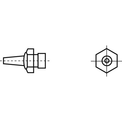 Weller R02 horkovzdušná tryska horkovzdušné trysky Velikost hrotů 0.8 mm Obsah 1 ks