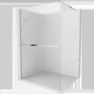 Mexen Kioto+ душ кабина с рафт Walk-in 140 x 200 cm, райета, хром - 800-140-121-01-09 (800-140-121-01-09)