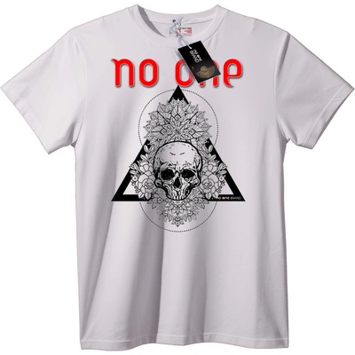 NOONEBRAND Тениска Никой Черепен Дизайн - 2XL, Black
