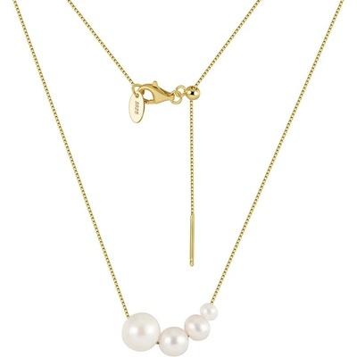 Majya Stříbrný řetízek s přívěskem pozlacený 11651