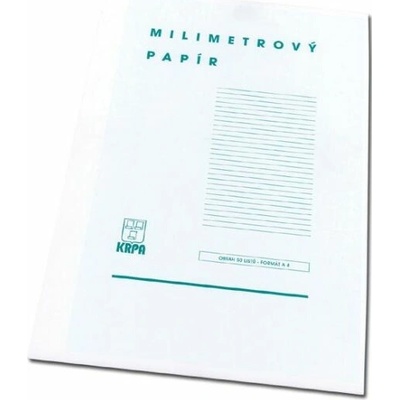 Papír milimetrový A4 50 l blok 50 listů blok