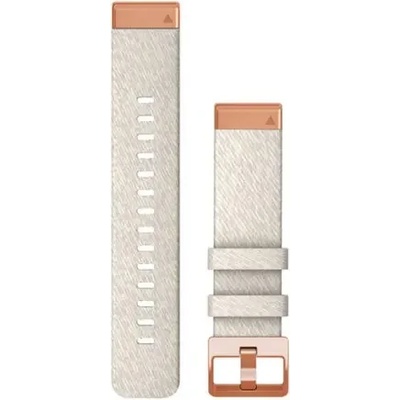 Garmin QuickFit® 20 Cream Heathered Nylon с Rose Gold Hardware каишка (fenix 7S) 010-13102-09 (010-13102-09)