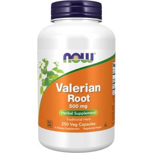 NOW NOW Valerian Root 500mg, 250 Veg Capsules - fitnesdobavki - 37,14 лв