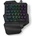 Nedis GKBDS110BK - LED RGB Деймърска клавиатура за една ръка 5V (NE0578)