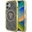 GUESS IML Metal Glitter 4G Circle Triangle MagSafe Case за iPhone 16 - кафяв (3666339430214)