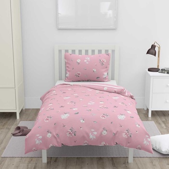 Home Elements obliečky obojstranné ružové bavlna 140x200 70x90