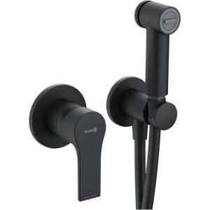 Kludi Zenta SL - Скрита смесителна батерия за биде, със душ, с корпус, матово черна 489983965 (489983965)