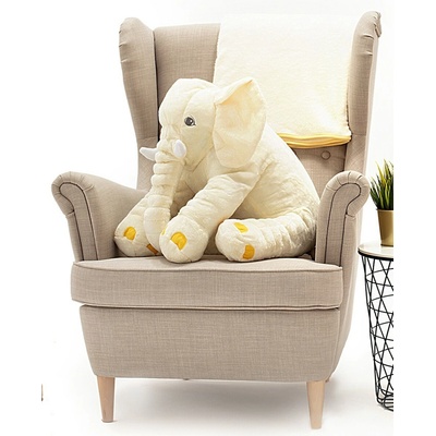 Dear Bear Plyšový slon Elephant 70 cm - biely