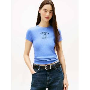Tommy jeans Тениска tjw slim tommy 85 rib ss tee (dw0dw21849-c58)