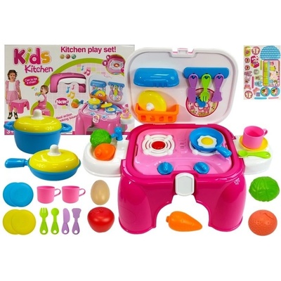 LEAN TOYS Prenosná kuchyňa v stoličke