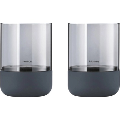 Blomus CALMA set 2 svícnů XS tmavě šedá