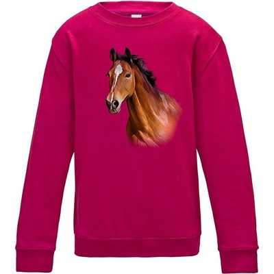 Hobbytriko mikina Hnědák Růžová