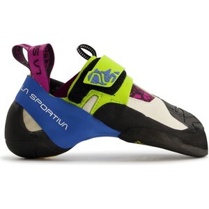 La Sportiva Дамски обувки с велкро La Sportiva Women's Skwama Climbing shoes - Apple Green / Cobalt Blue - размер 35 (EU) (301-0454-0115)