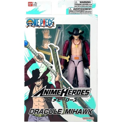 BANDAI NAMCO Entertainment Bandai Anime Heroes One Piece Dracule Mihawk 17cm (37053)