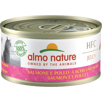 Almo Nature HFC Natural losos s kuracím v želé 6 x 70 g