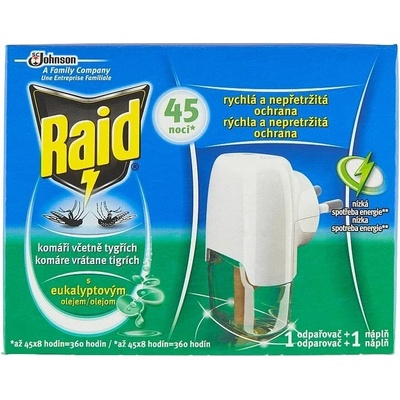 Raid Elektrický odparovač s tekutou náplňou eukalyptus 27 ml