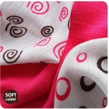 KIKKO XKKO Bambusové obrúsky plienkyBMB B & S Magenta MIX 30 x 30