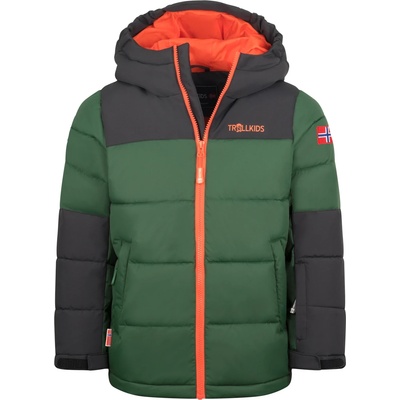 TROLLKIDS Детско зимно яке Trollkids Kid's Narvik Jacket Pro Winter jacket - Forest Green / Navy - размер 92 (EU) (703-4669-0211)