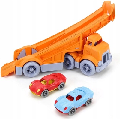 Green Toys Sada nákladného auta závodná rampa s autami